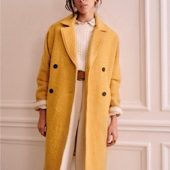 Sezane Jackets & Blazers - Sezane Mustard Teddy Jacket